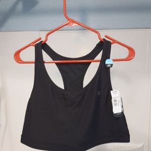 Champion Black Sports Bra Moderate Compression 1X or 2X (says 4X but runs small)